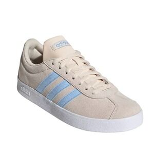 Adidas Womens VL Court 2.0 Linen Glow Blue US Size 8 EE6787 70s Retro Minimalist